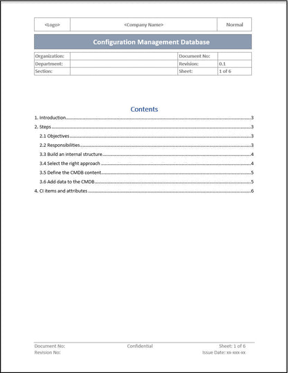 ISO 20000 Documentation Toolkit