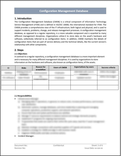 ISO 20000 Documentation Toolkit