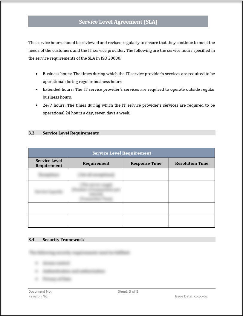 ISO 20000 Documentation Toolkit