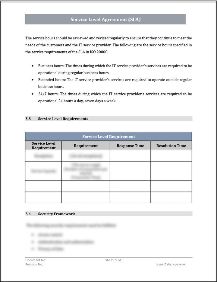 ISO 20000 Documentation Toolkit