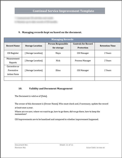 ISO 20000 Documentation Toolkit