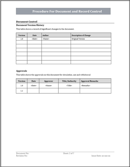 ISO 20000 Documentation Toolkit