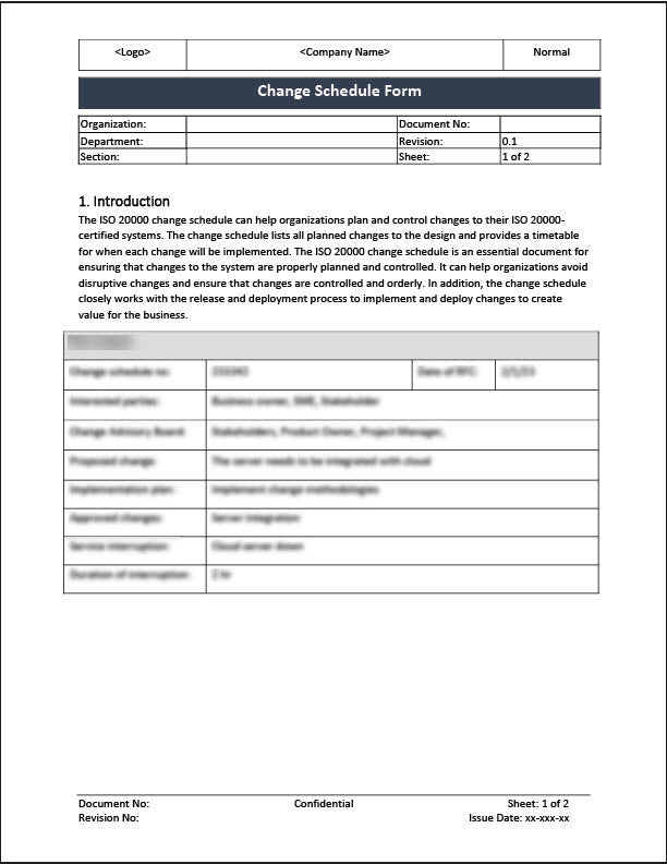 ISO 20000 Documentation Toolkit