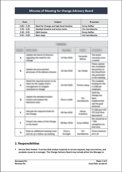 ISO 20000 Documentation Toolkit