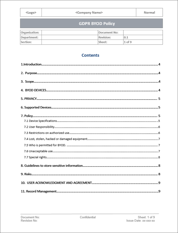 GDPR Implementation Toolkit