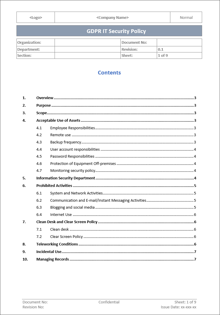 GDPR Implementation Toolkit