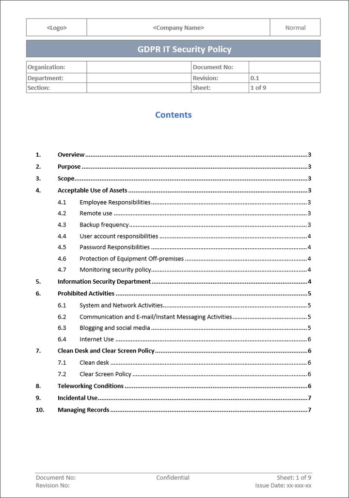 GDPR Implementation Toolkit