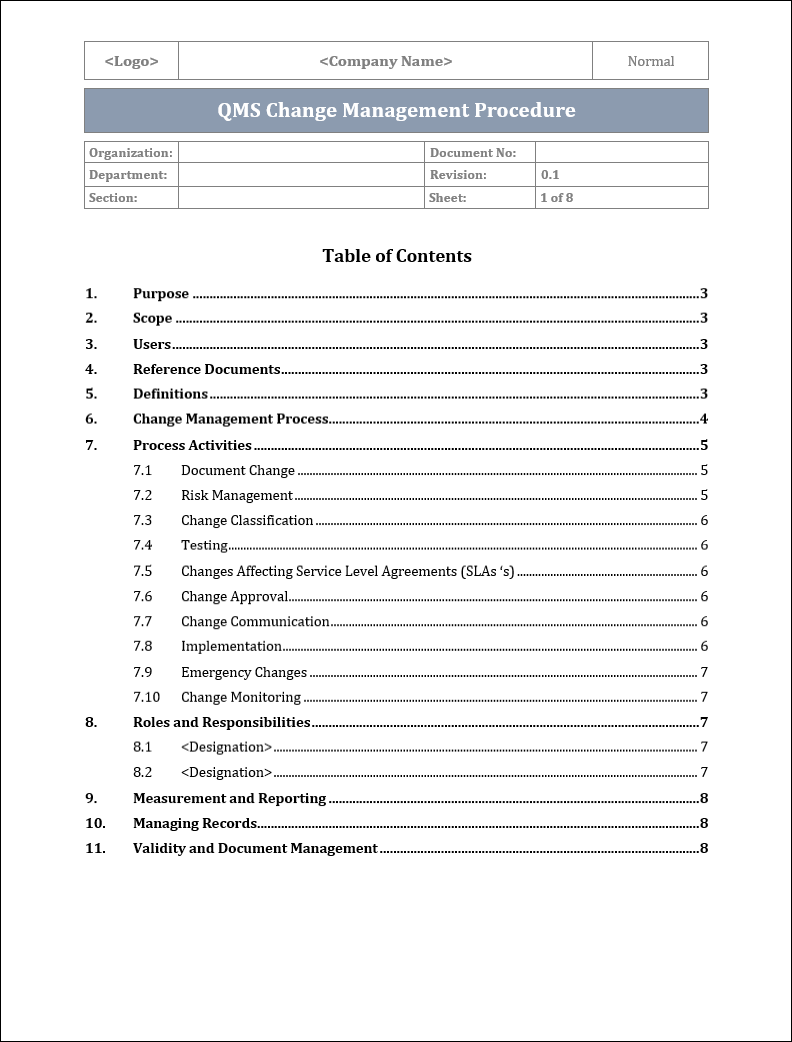 ISO 9001 Documentation Toolkit