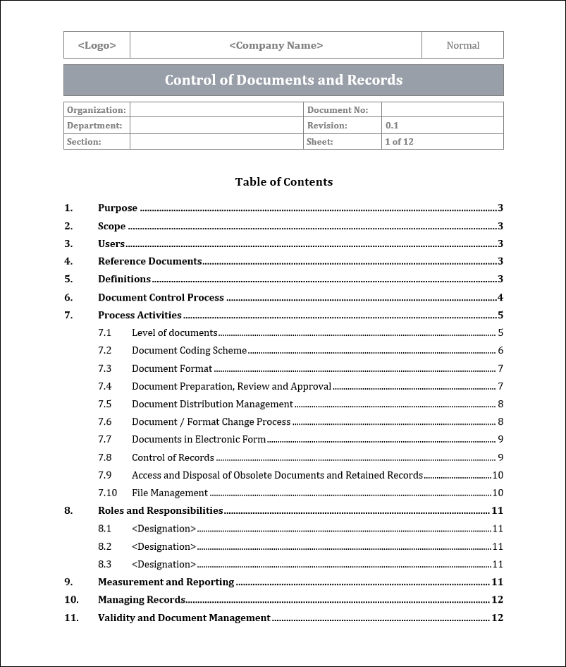 ISO 9001 Documentation Toolkit