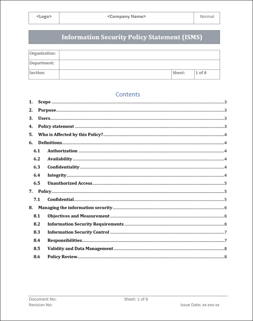 ISO 27001:2022 Documentation Toolkit