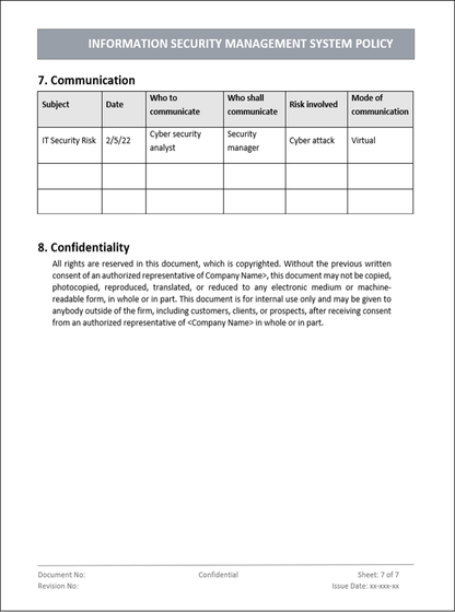 ISMS Policy