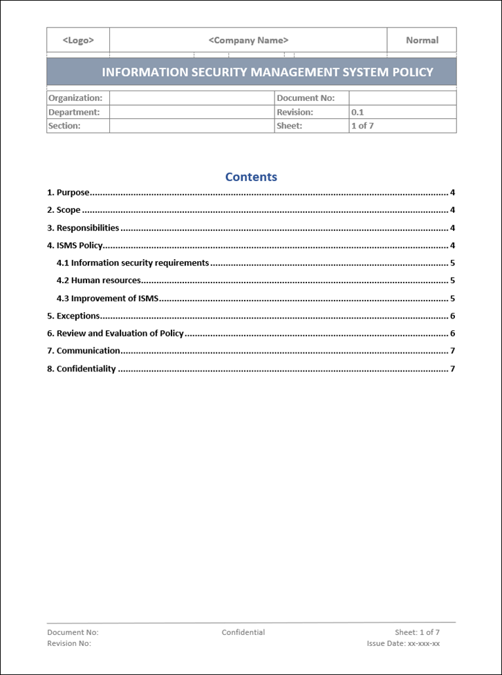 ISMS Policy