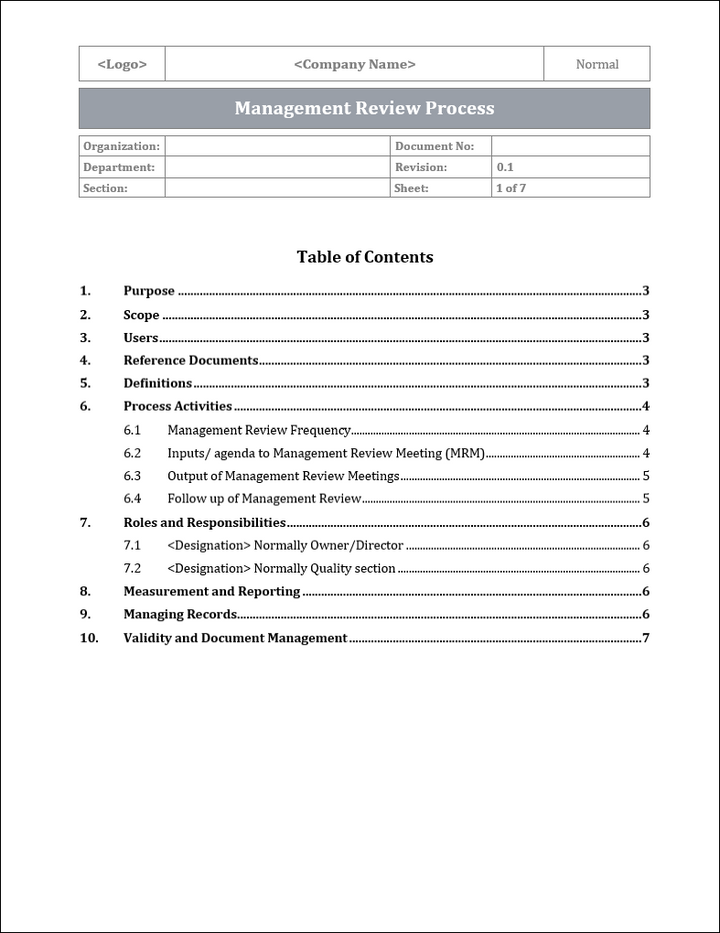 ISO 9001 Documentation Toolkit