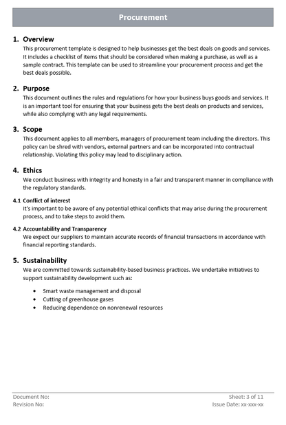 Procurement Overview