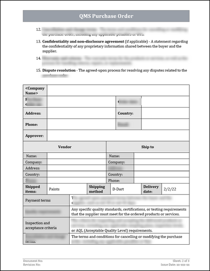 ISO 9001 Documentation Toolkit