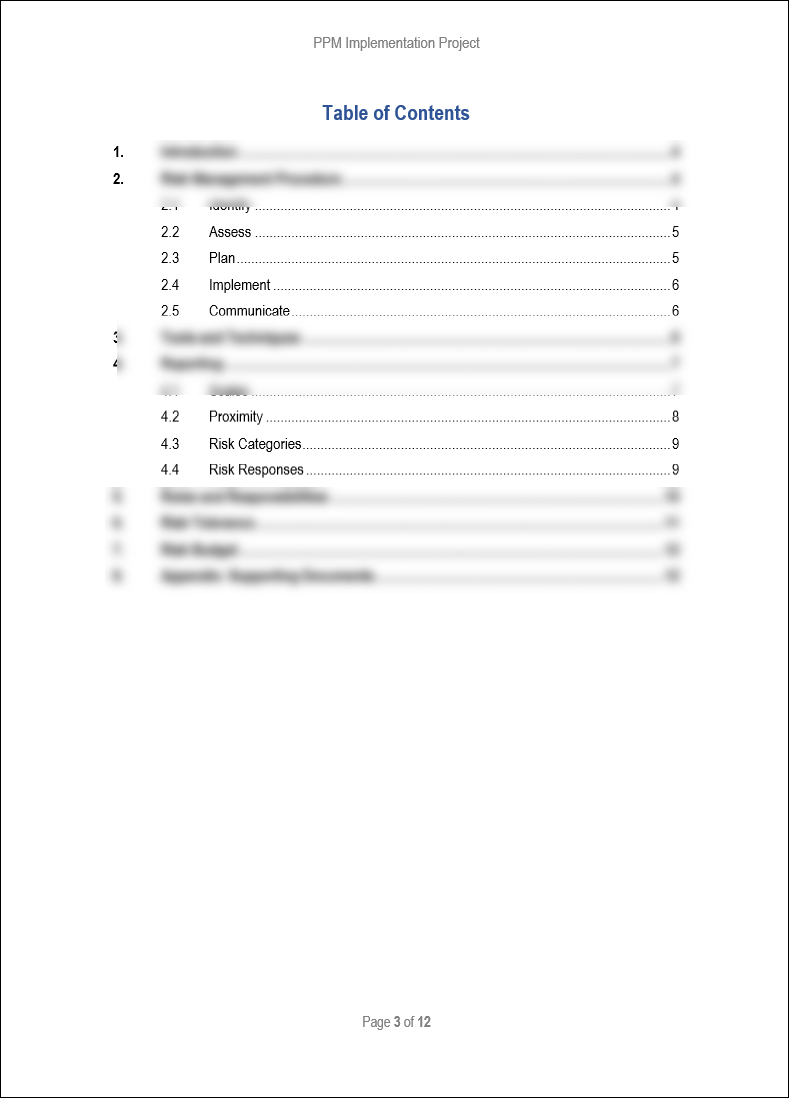 Risk Management Toolkit