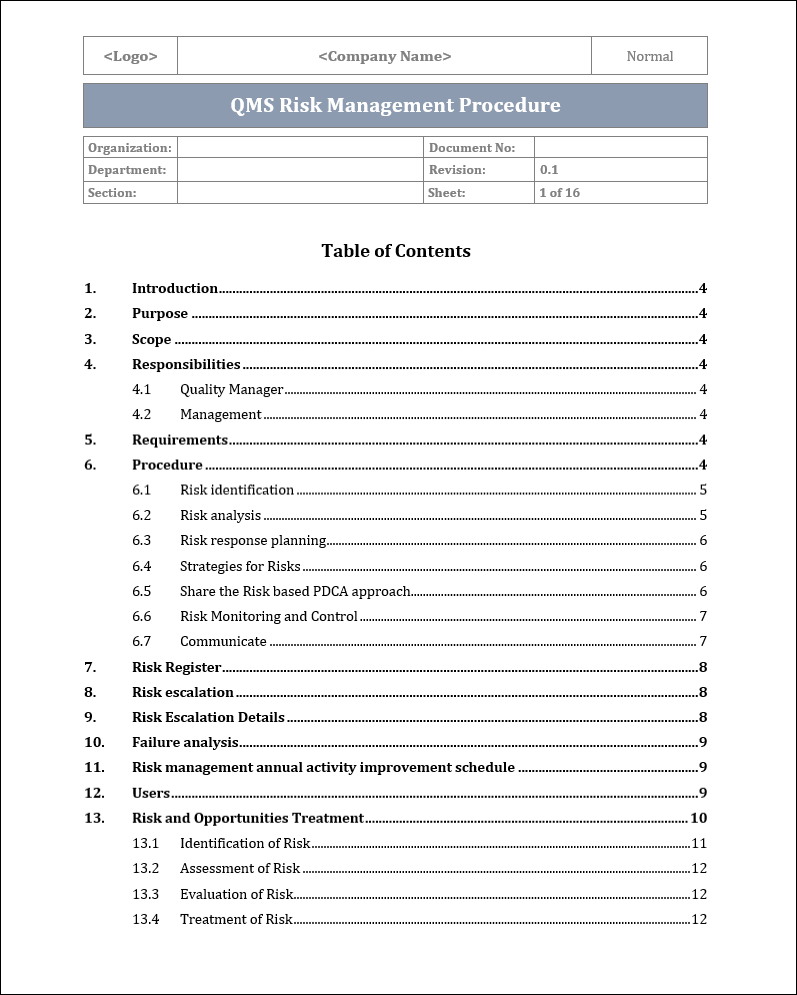 Iso 9001 Documentation toolkit