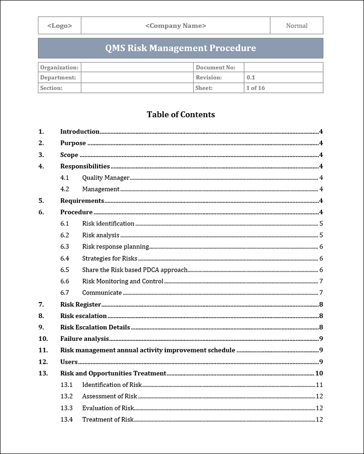 Iso 9001 Documentation toolkit